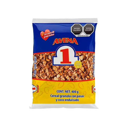 AVENA1 GRANOLA CON PASAS COCO 400G