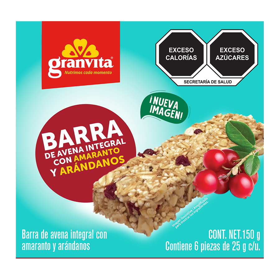 GRANVITA BARRA AVENA ARANDANO6PK 150G