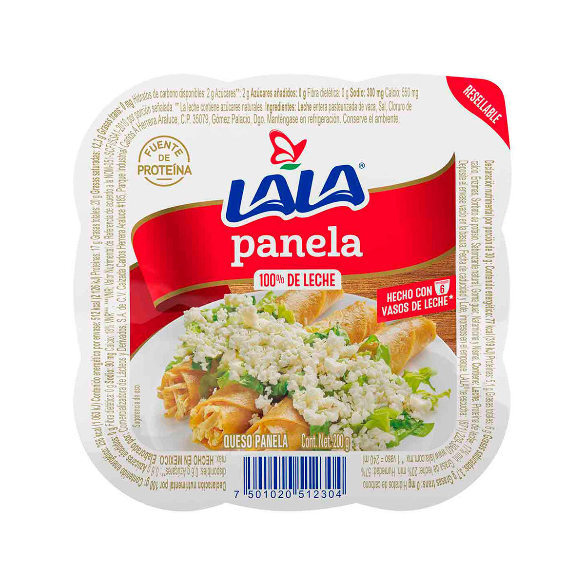 Lala queso panela 200gr