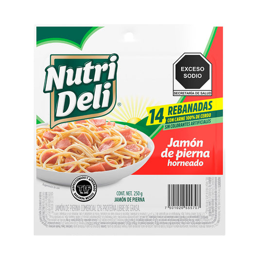 Nutrideli  jamon de pierna 250gr