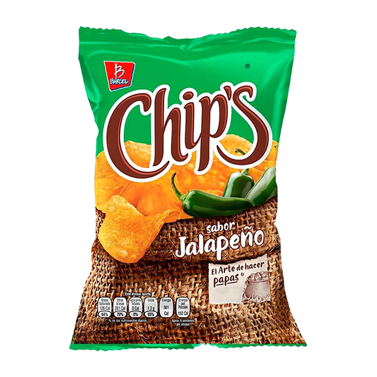 Barcel chips jalapeño 60gr