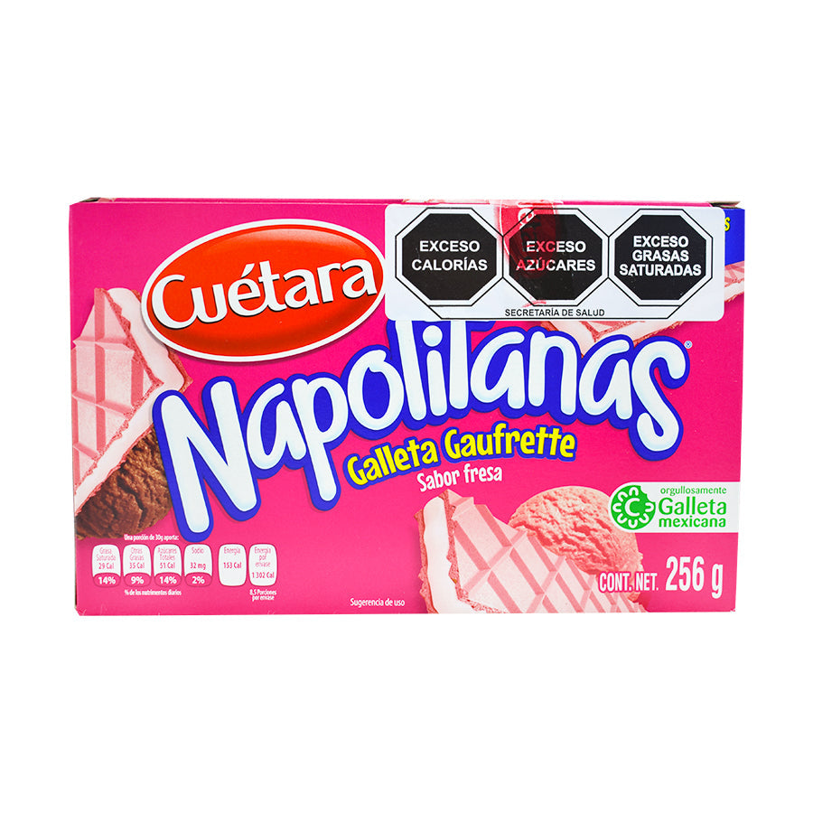 CUETARA NAPOLITANAS FRESA 256 GRS