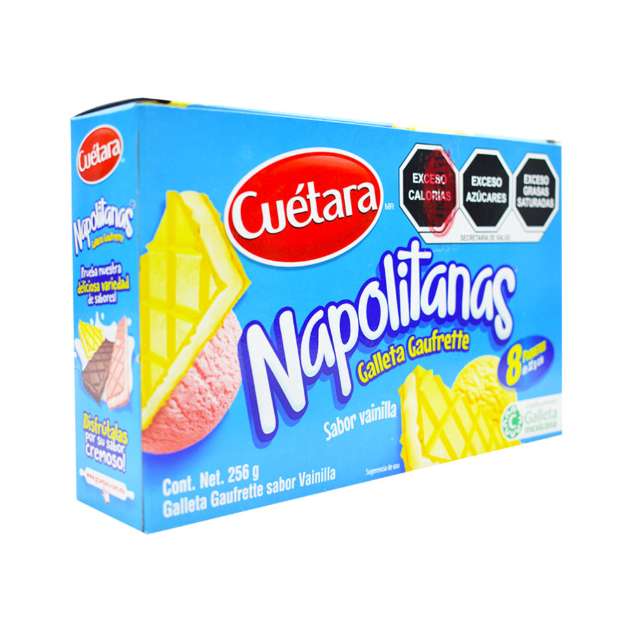 CUETARA NAPOLITANAS VAINILLA 256 GRS