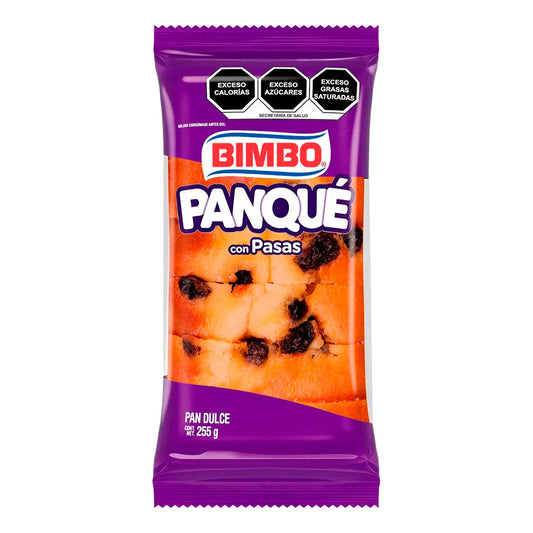 BIMBO PANQUE CON PASAS 255 GR