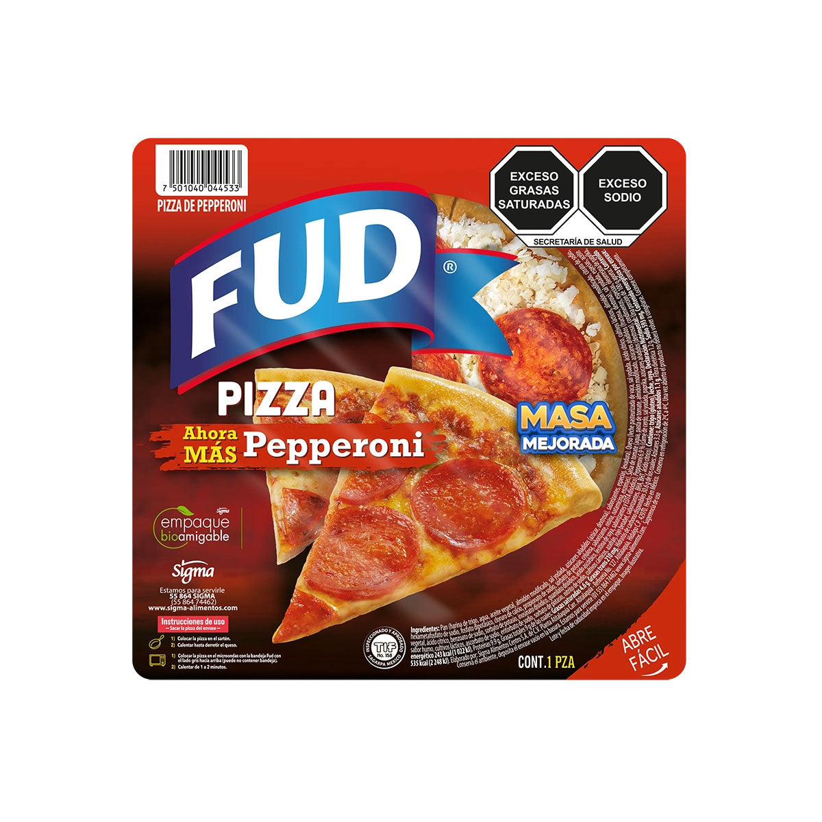 FUD PIZZA PEPERONI 220 G