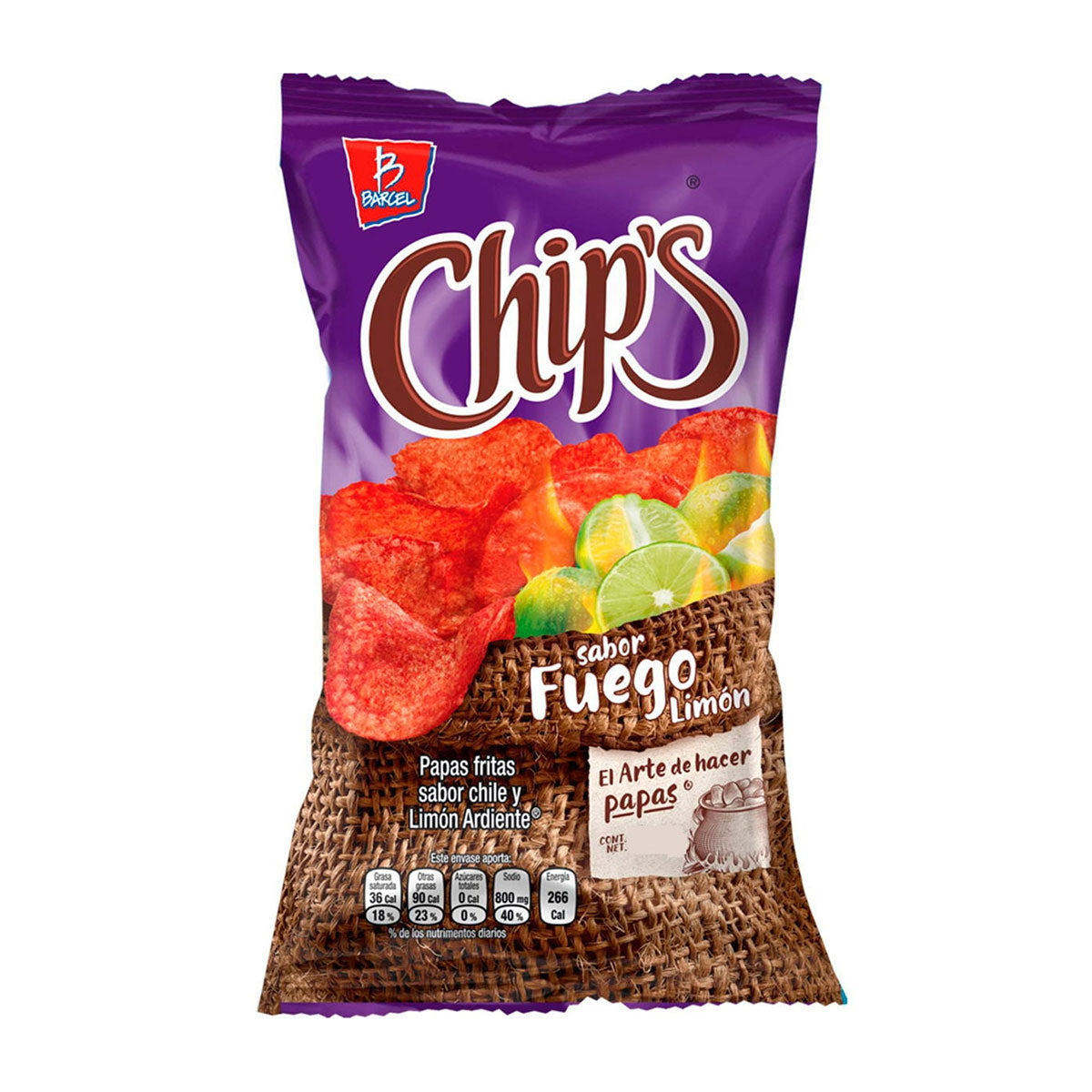 BARCEL CHIPS FUEGO 60GR