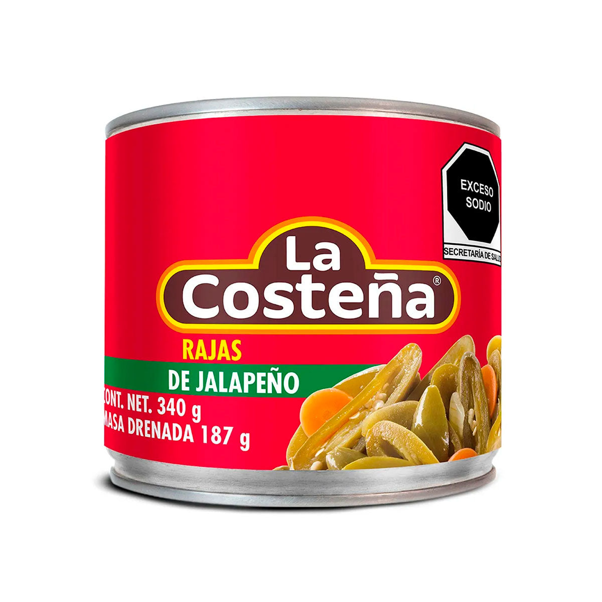 LA COSTENA RAJAS DE JALAPENO 340 GR