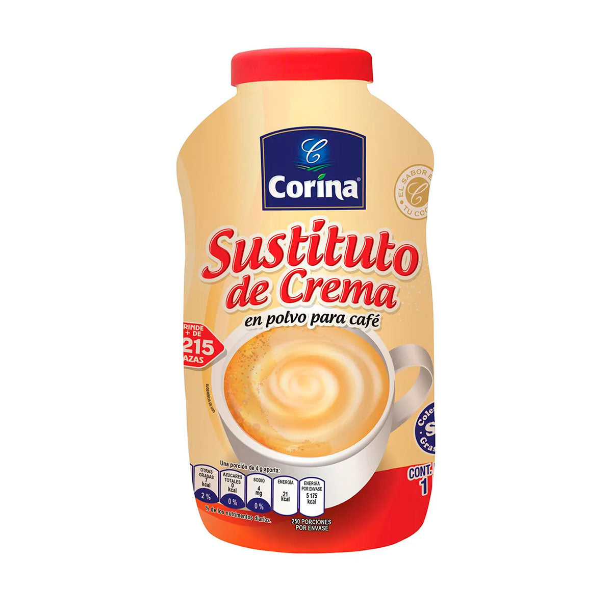 SUSTITUTO DE CREMA BOTE CAFE 1KG CORINA