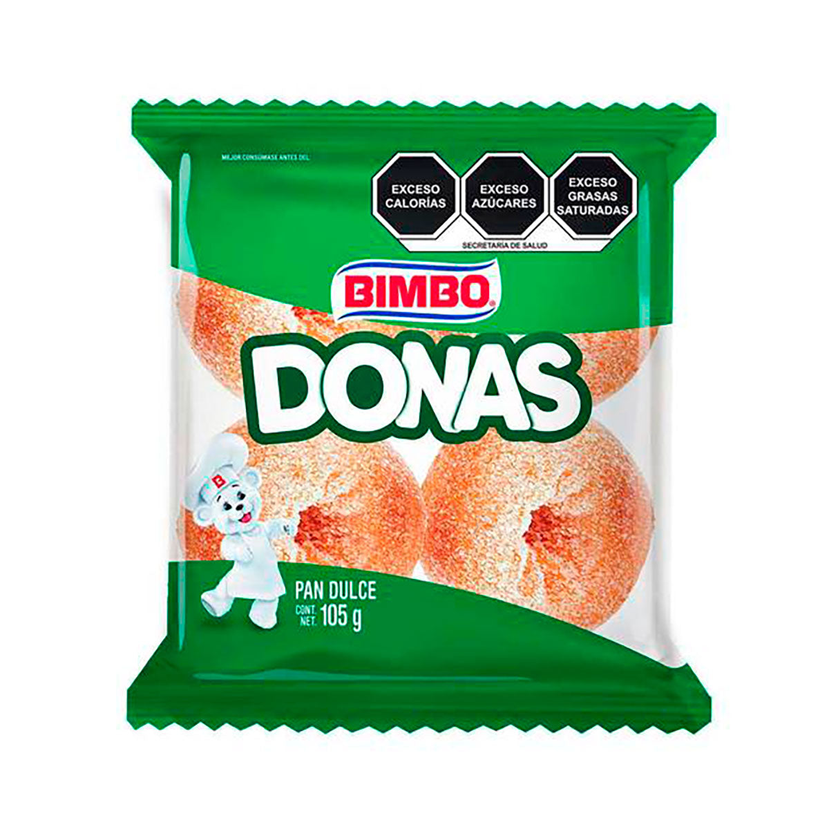 BIMBO DONAS AZUCAR 4P 105G