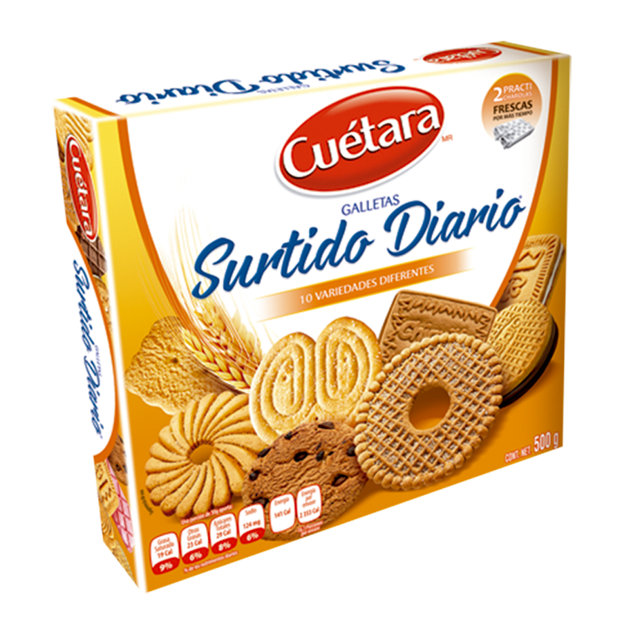 CUETARA SURTIDO DIARIO 500 GR