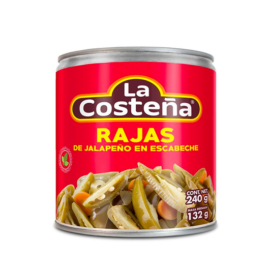 LA COSTENA JALAPENO EN RAJAS 240G