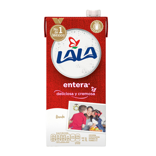 LALA LECHE ENTERA ULTRAPASTEURIZDA 1LT