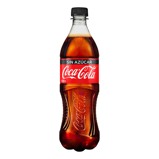 COCA COLA SIN AZUCAR PET 600 ML