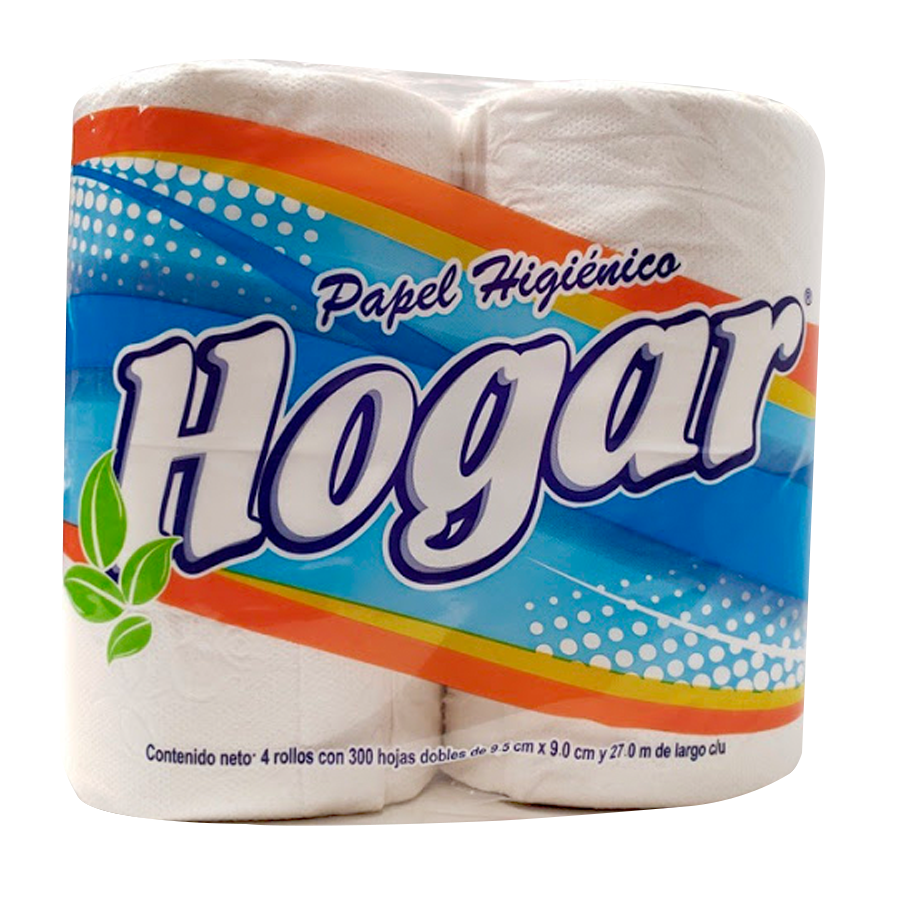 HOGAR PAPEL HIGIENICO 4 PK 300 HD