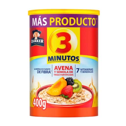 QUAKER BOTE AVENA 3MIN 400G